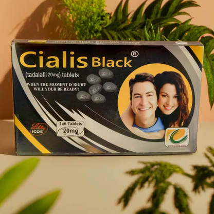 Ci@lis Black 20mg | Pack of 6 T@bs